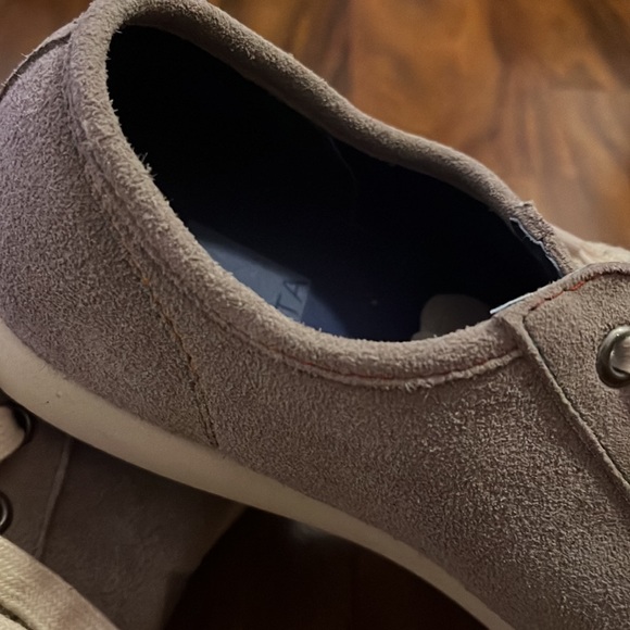 Gray Suede Leather Sneakers - Picture 2 of 5